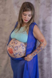 Photo de grossesse bellypainting