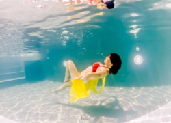 photo underwater femme