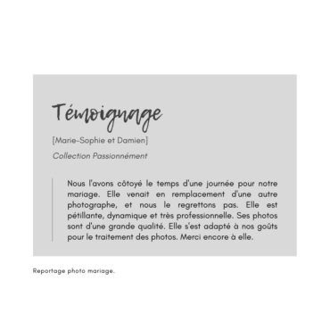 Témoignage client