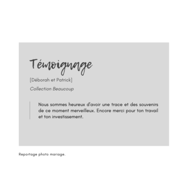 Témoignage client