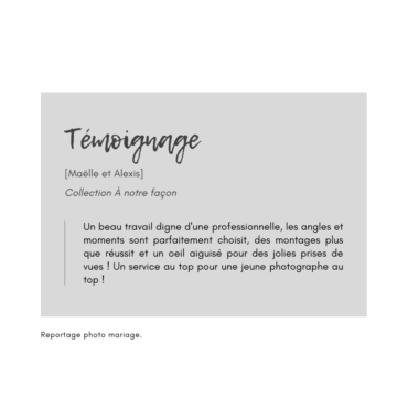 Témoignage client