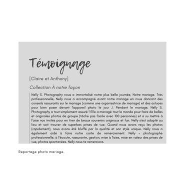 Témoignage client