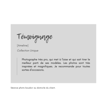 Témoignage client
